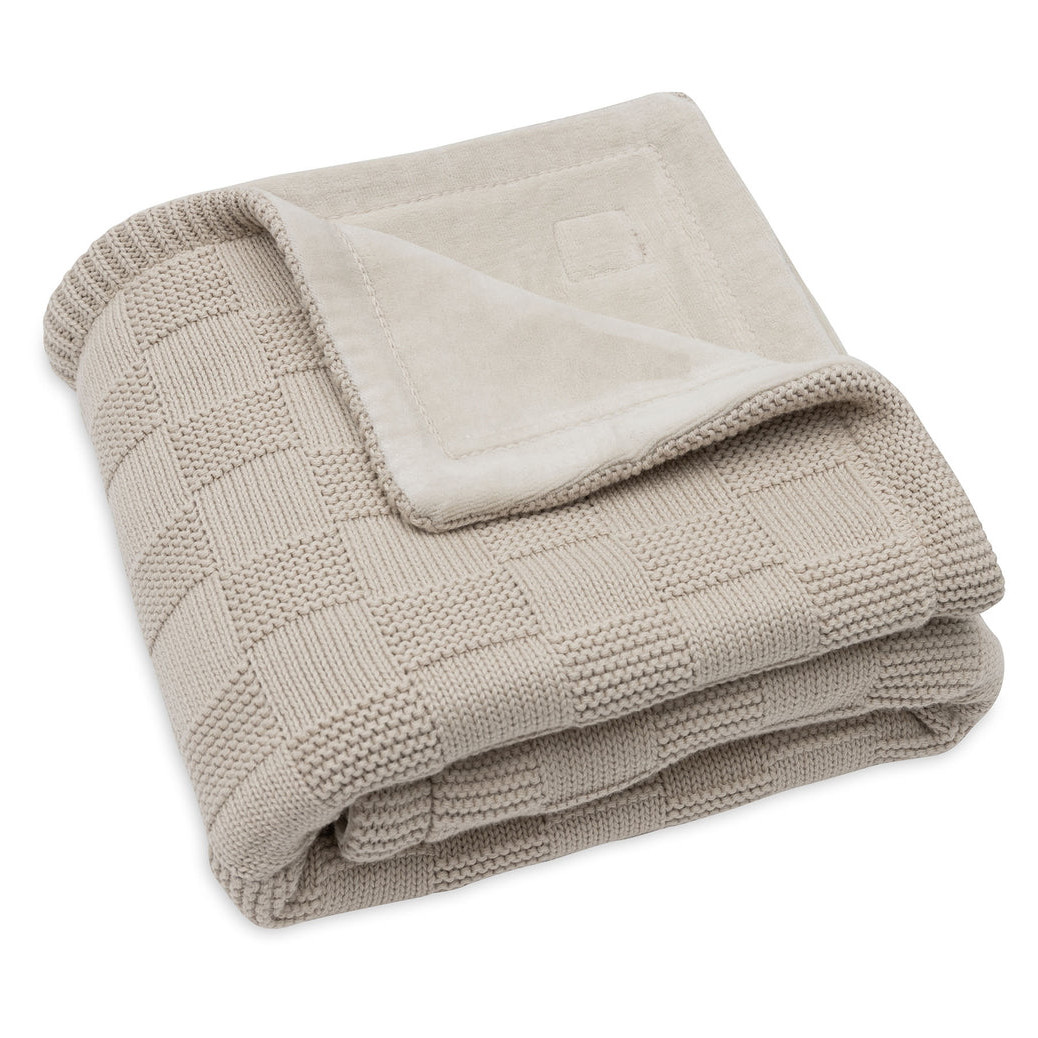 Decke Box Knit Velvet Warm Sand 7