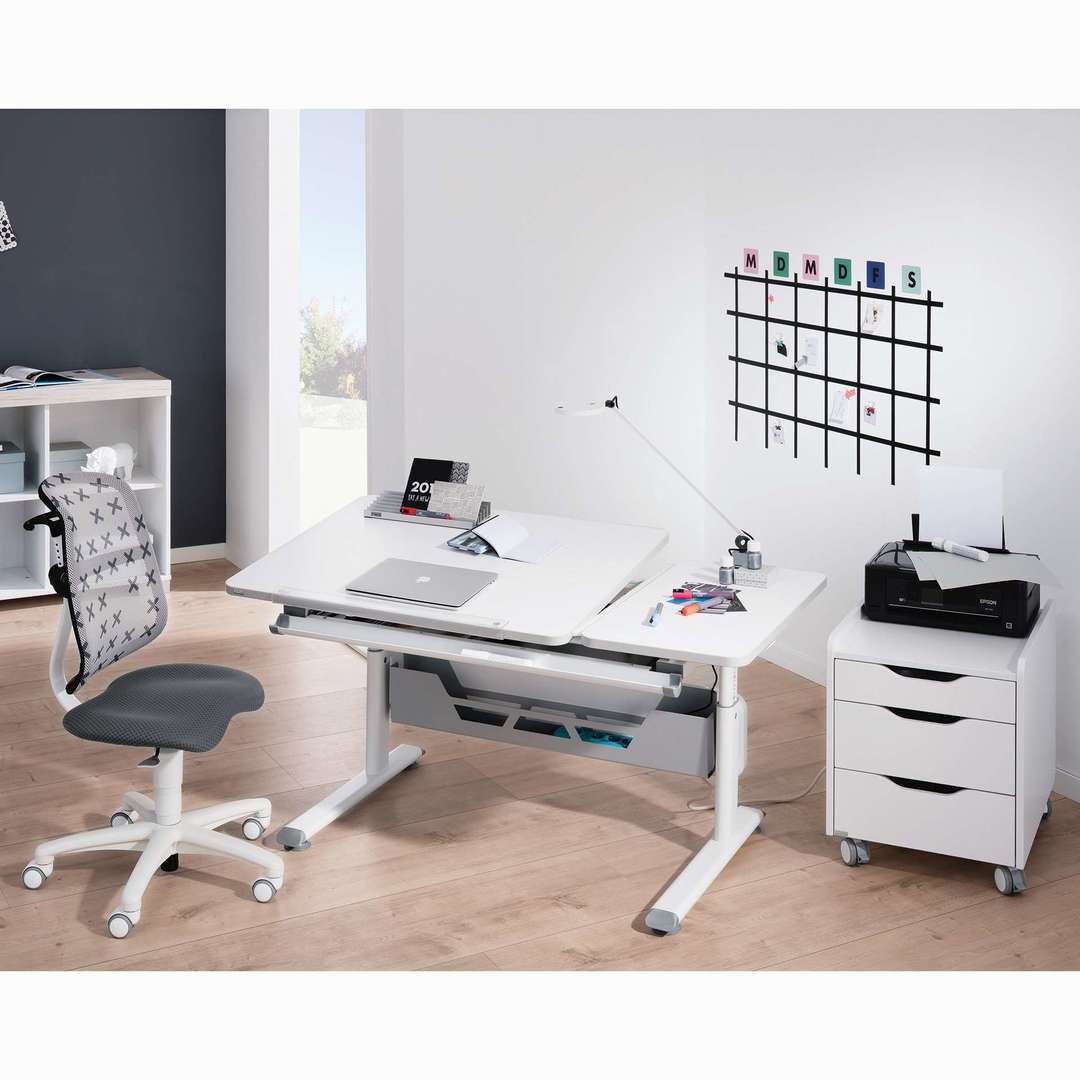 Schreibtisch Diego 130 GT Weiss Weiss 5