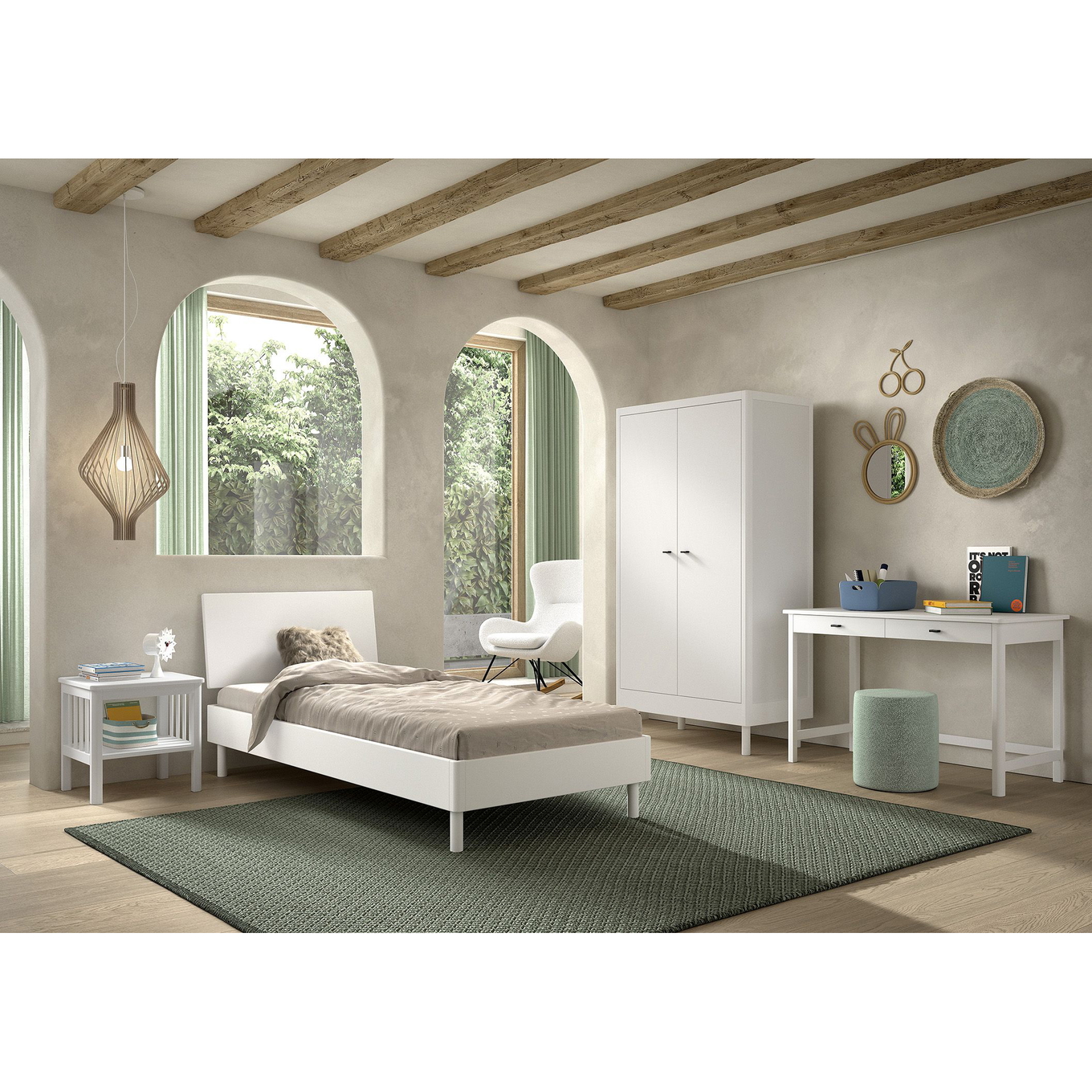 Kinderzimmer Forrest Buche 4-teilig Set C #2