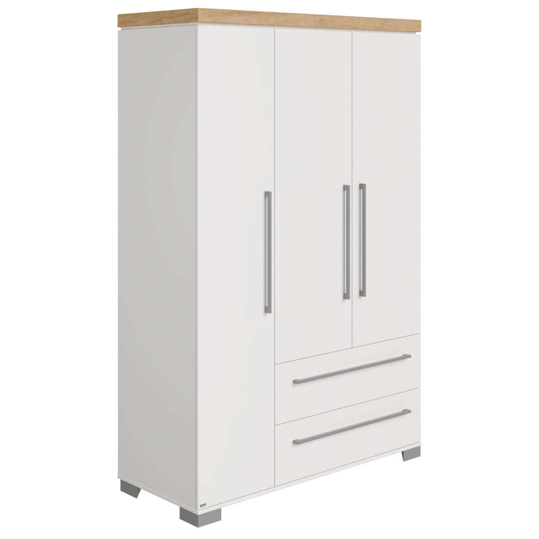 Kleiderschrank Kira Nebraska, 3-türig mit Schubladen