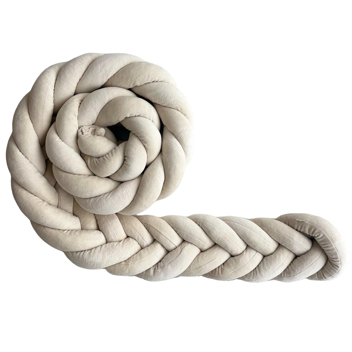 Bettschlange Fischgräten 300cm Creme