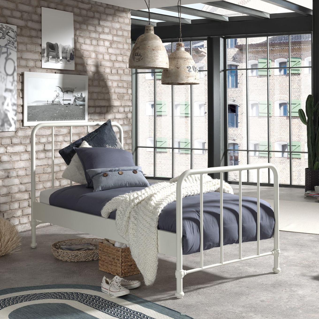 Metallbett Bronxx Weiss #2