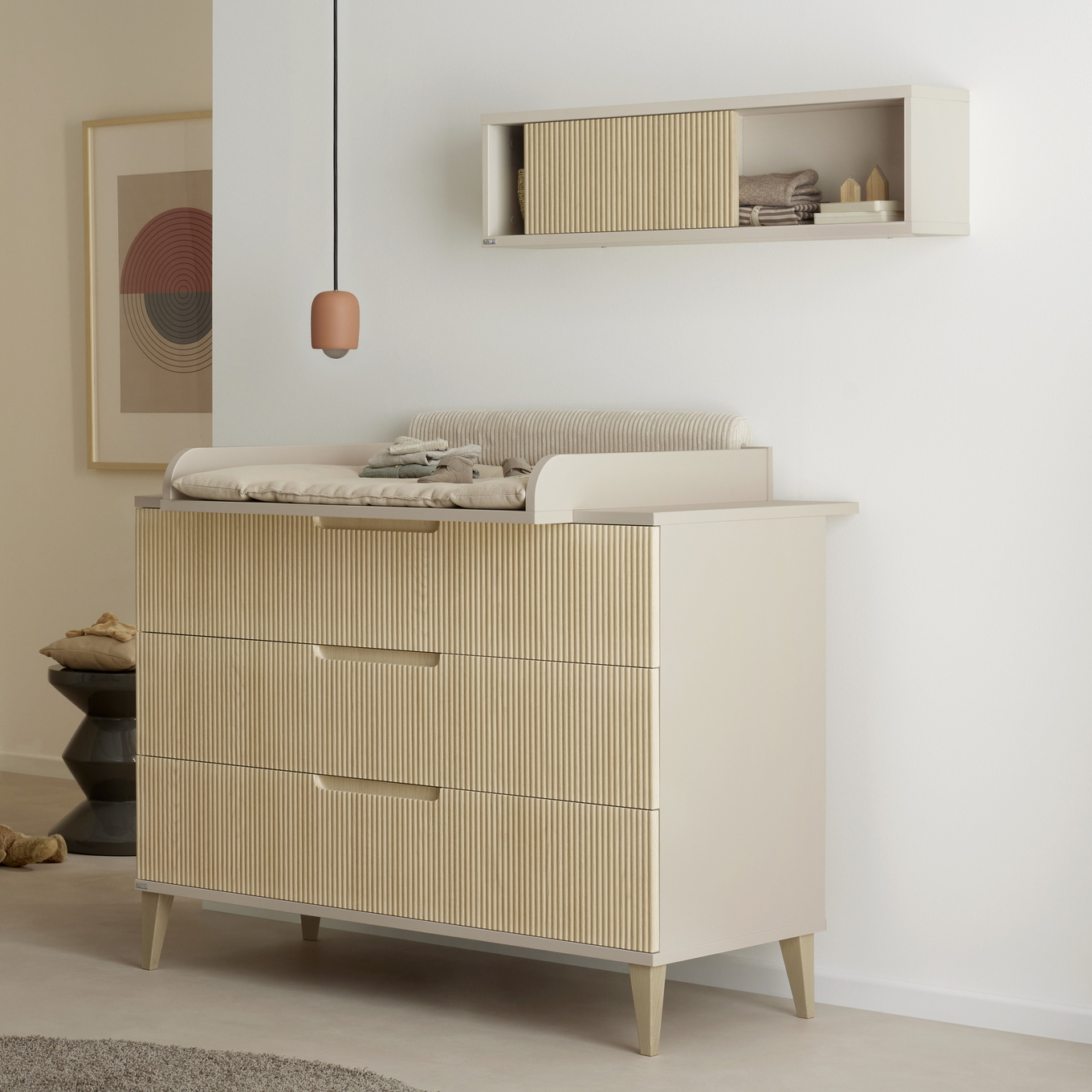 Wandregal Jonte mit Schiebetür #2