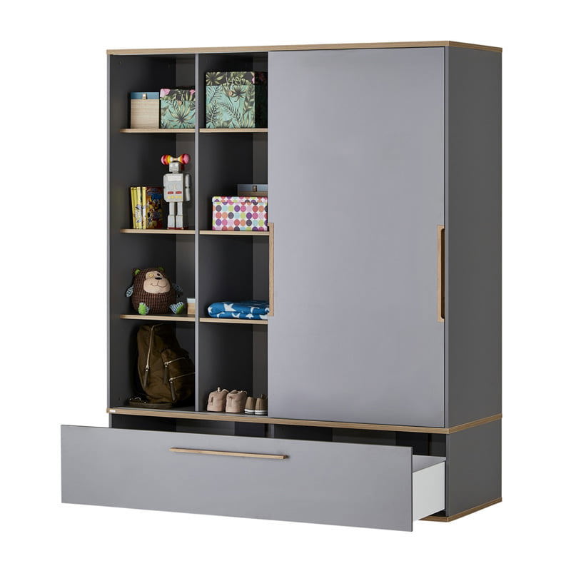 Kleiderschrank Sten mit Schiebetür, Breit 6