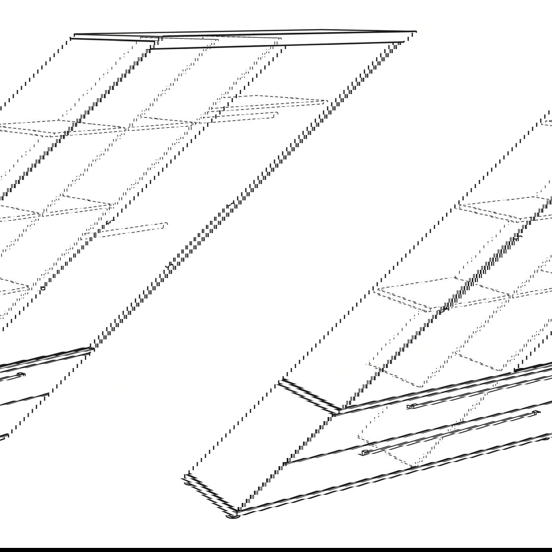 Kleiderschrank Fionn mit Schiebetüren Front 2x Eiche #2