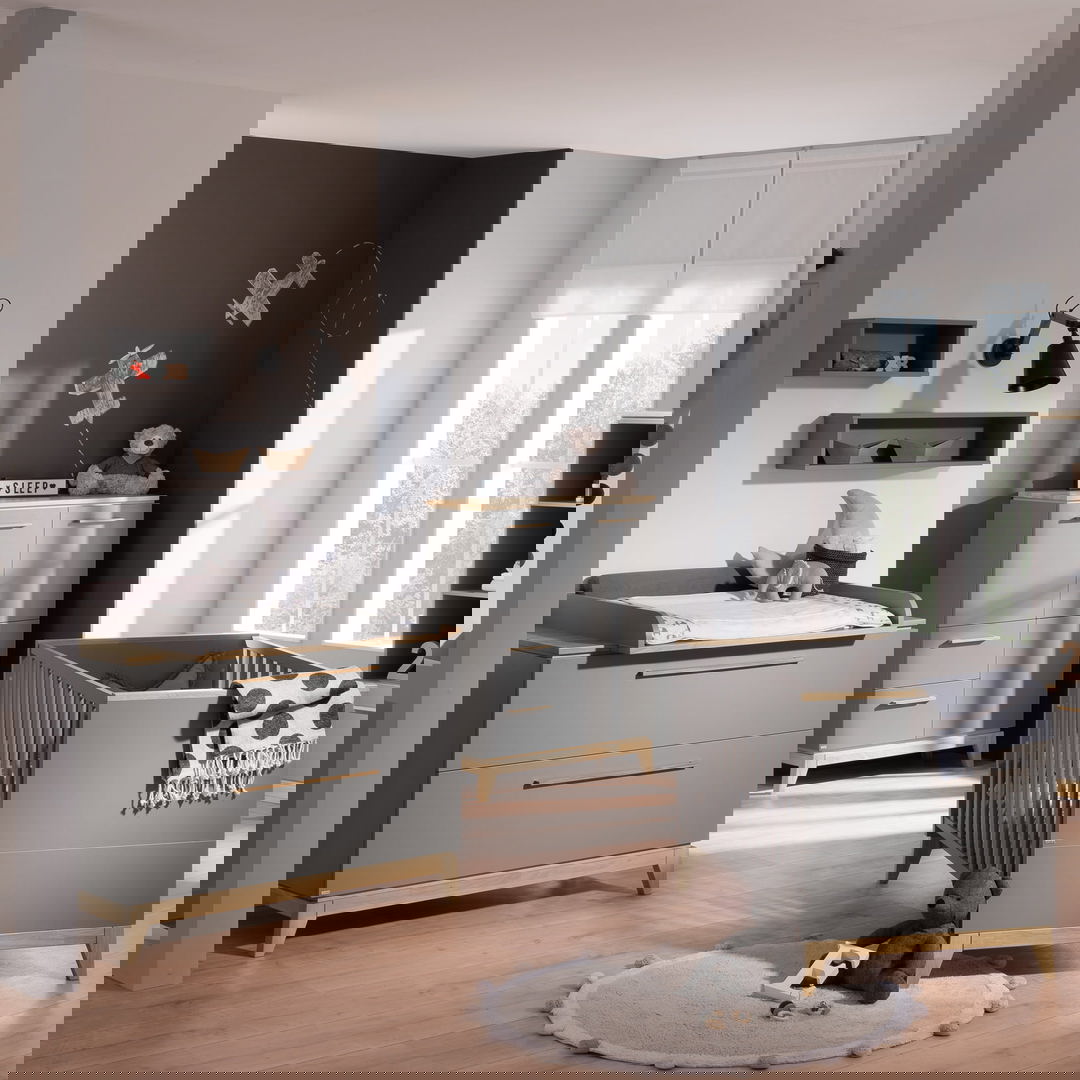 Wandregal Rechteckig Lang Schiefergrau 3