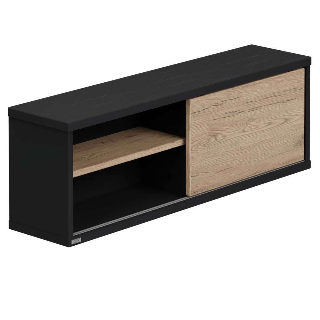 Wandregal Tomke mit Schiebetür