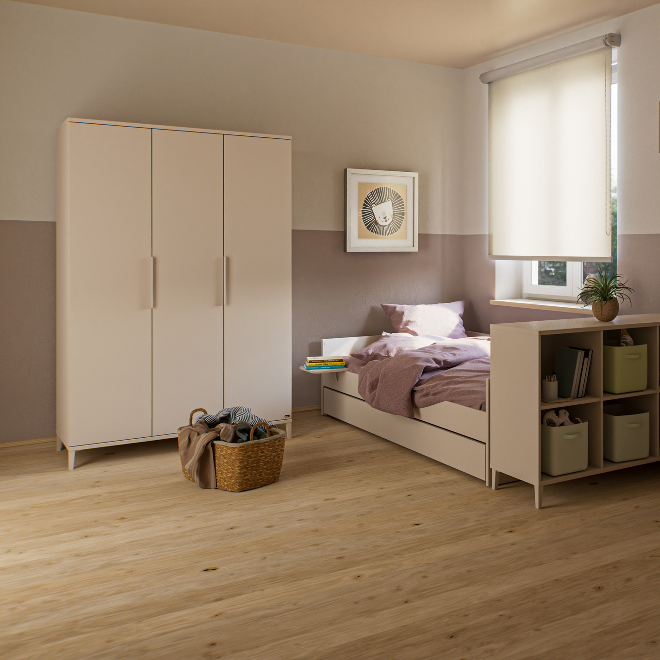 Kleiderschrank Sister Lou Yuny 3-türig 4