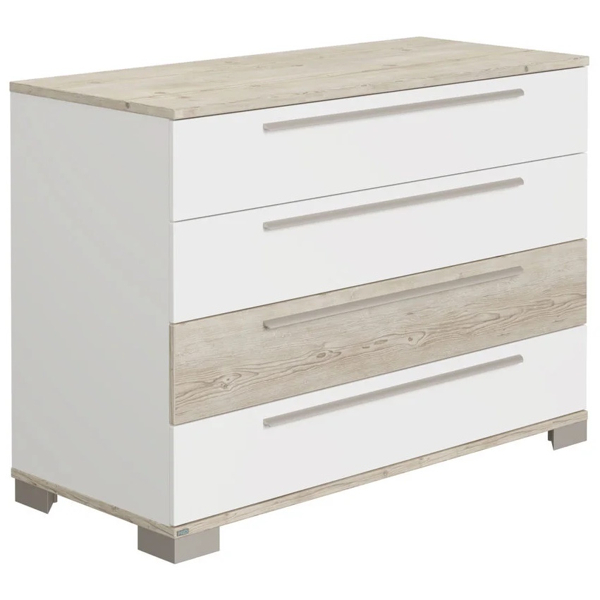 Kommode Carlo Front 3x Weiss