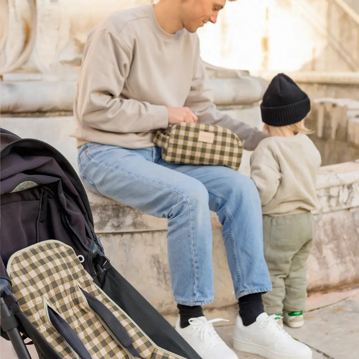 Pflegetasche Hyde Park Green Checks #2