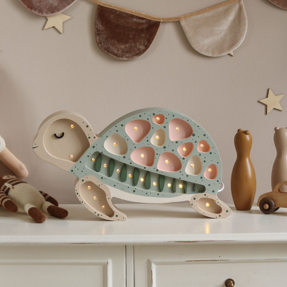Nachtlampe Schildkröte Seafoam Pink 3