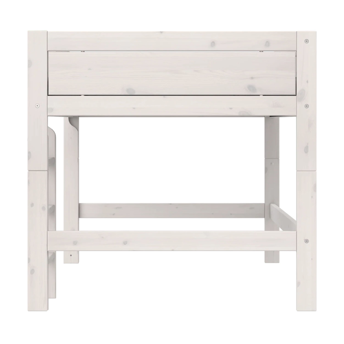 Halbhohes Bett Lifetime 120 Rollrost, Weiss lasiert 3