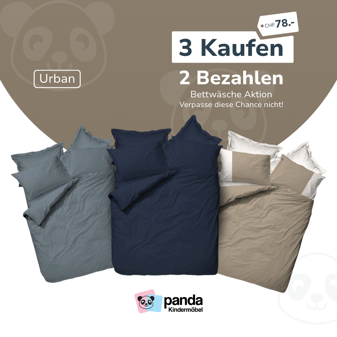 Bettwäsche 3 für 2 Set Urban