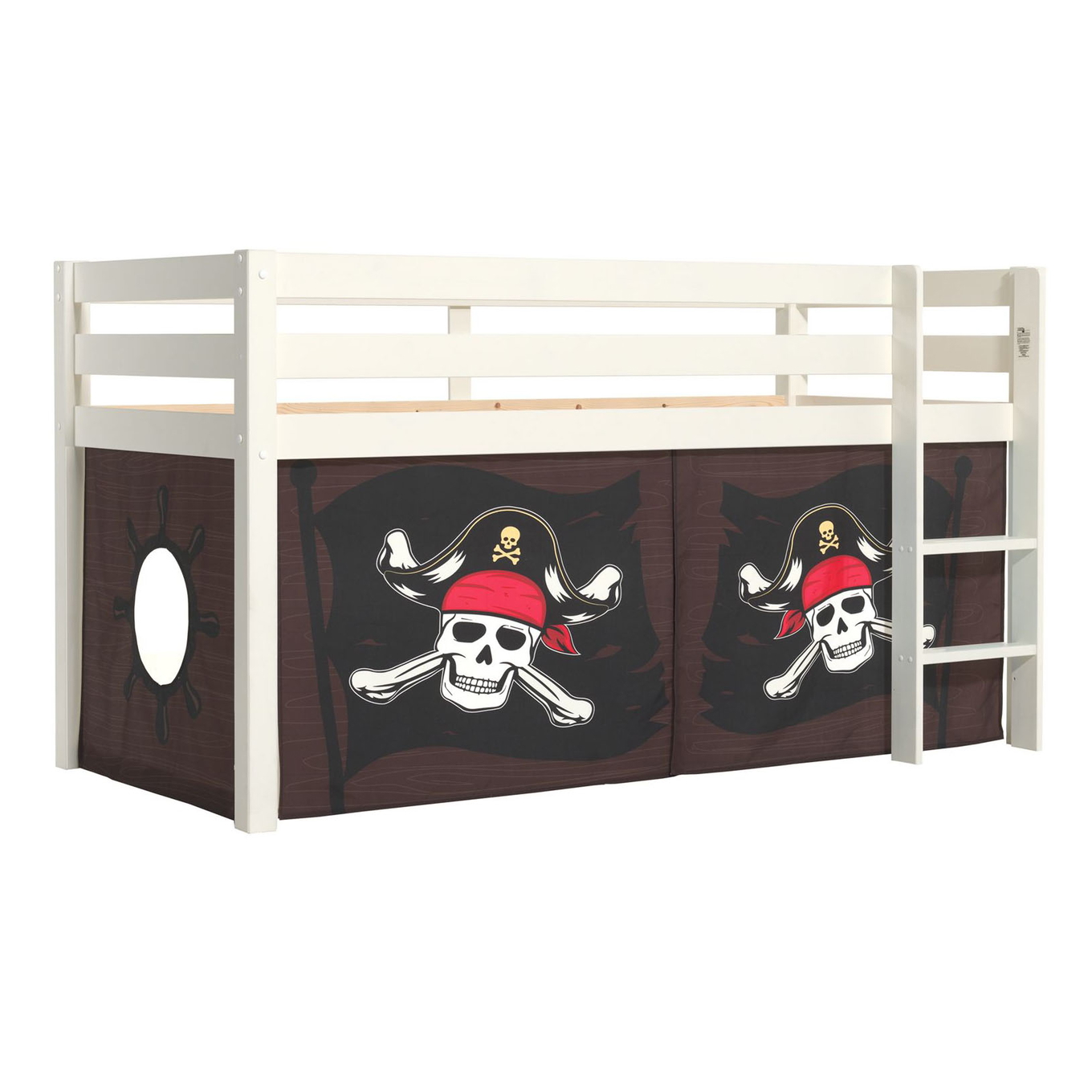 Halbhohes Bett Caribian Pirate Weiss