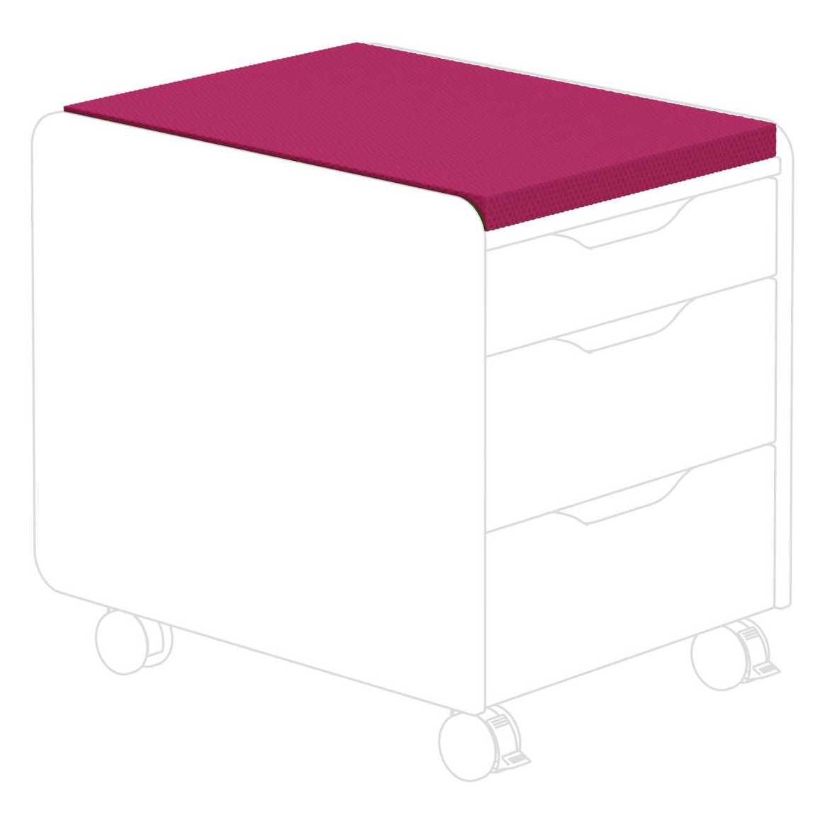 Sitzpolster mit 3D-Bezug Brombeere