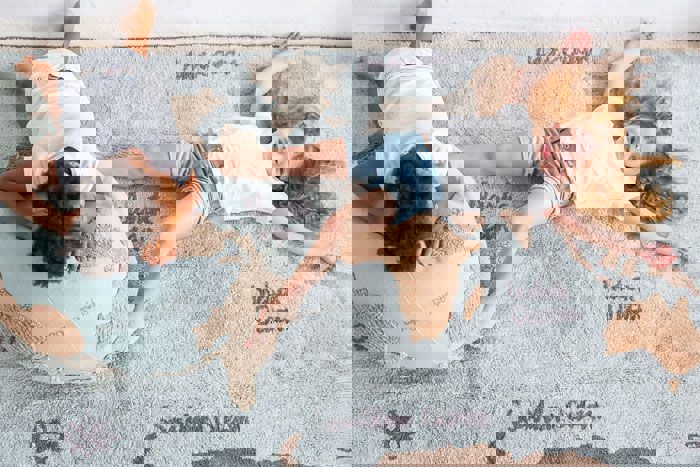 Sitzkissen Weltkarte 3