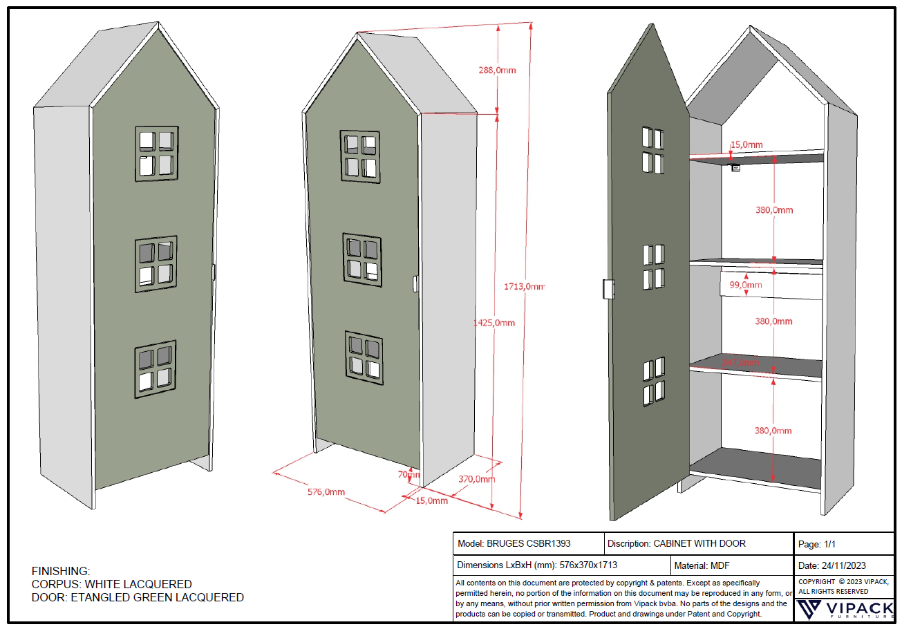 Regalschrank Casami Bruges Grün 5