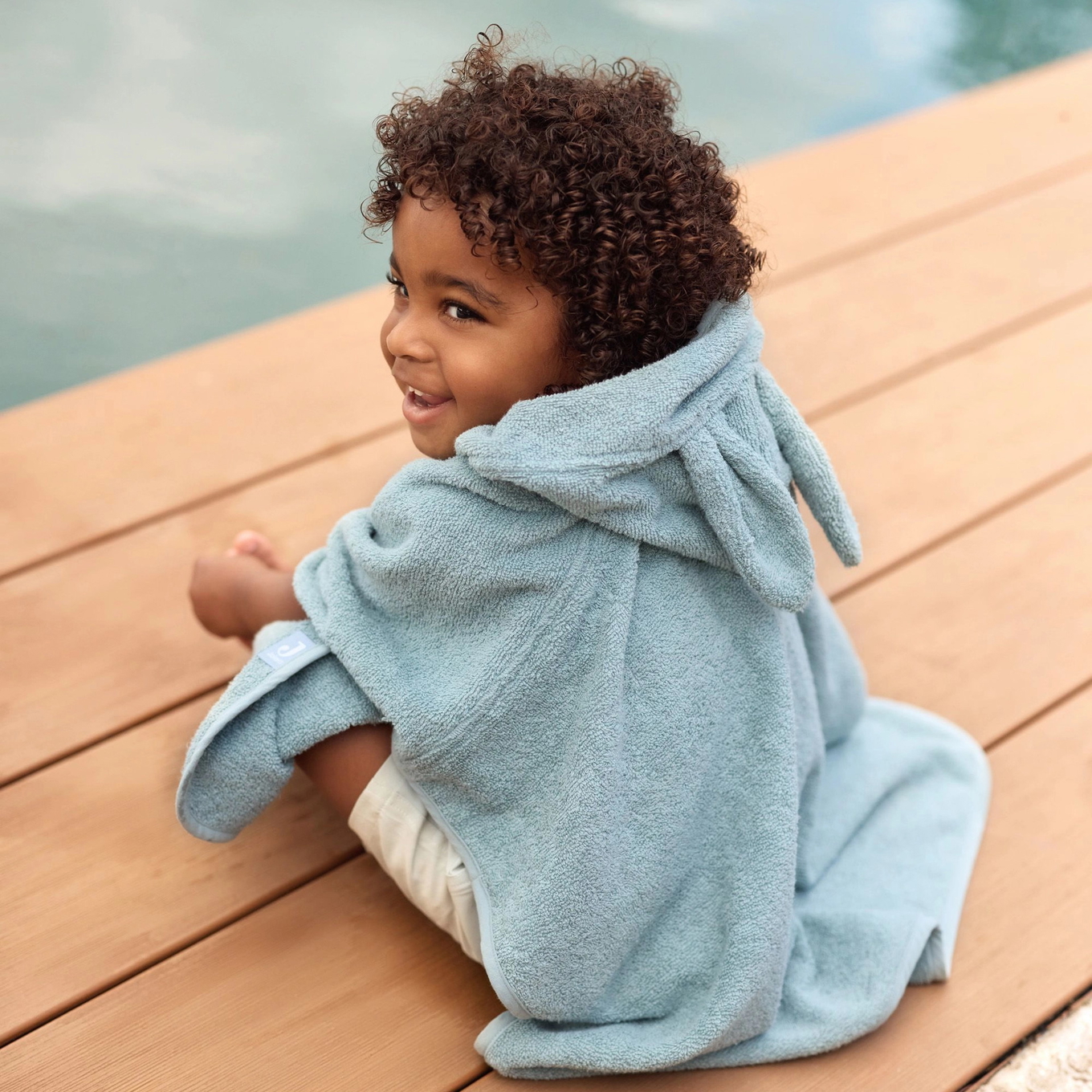 Badeponcho Frottee Sea Green 5