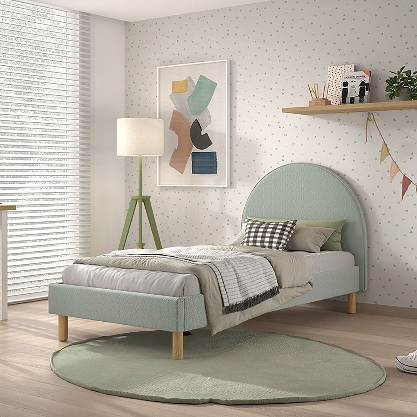 Bett Moon Mint, 90 x 200 cm 2