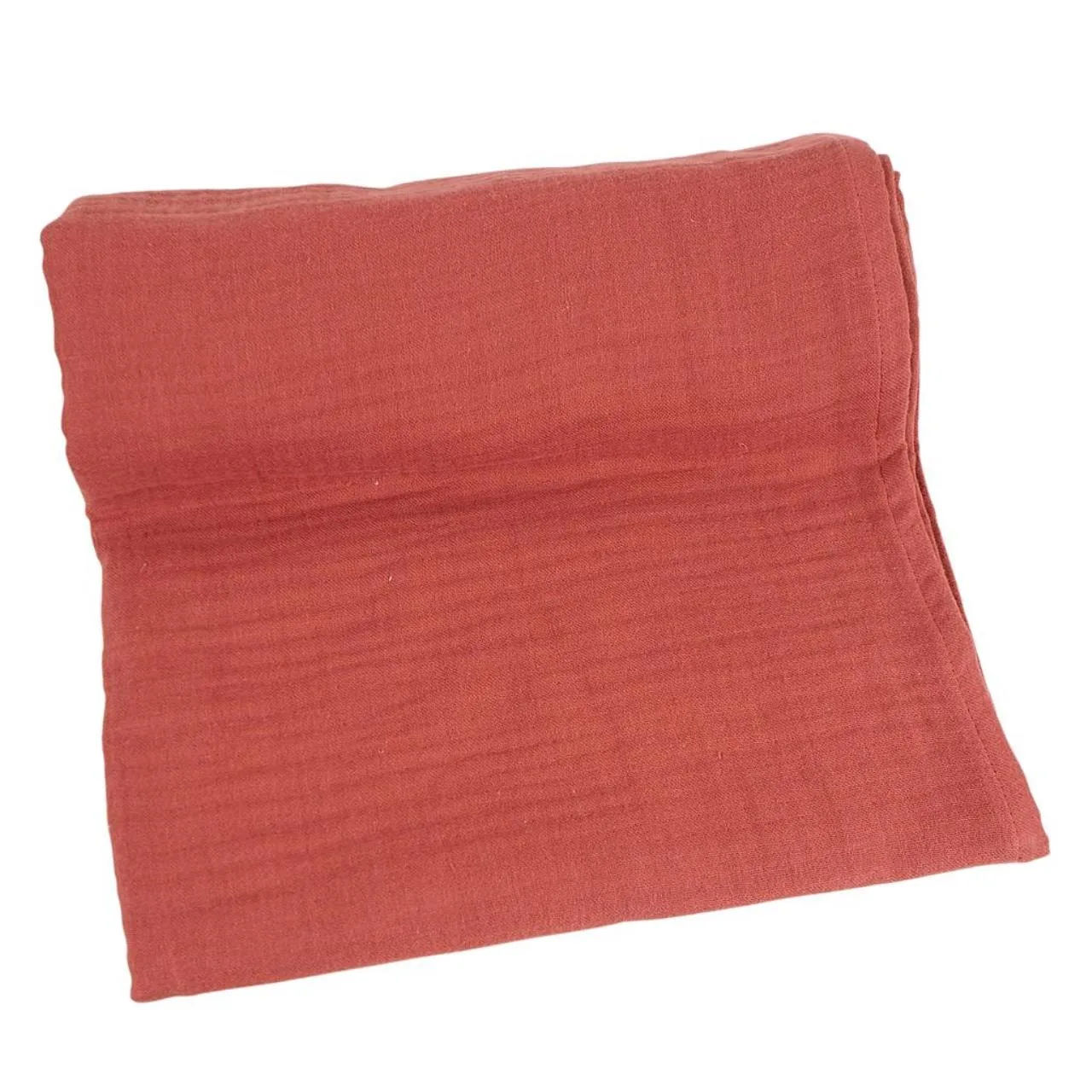 Tuch Muslin Klein Rot 3