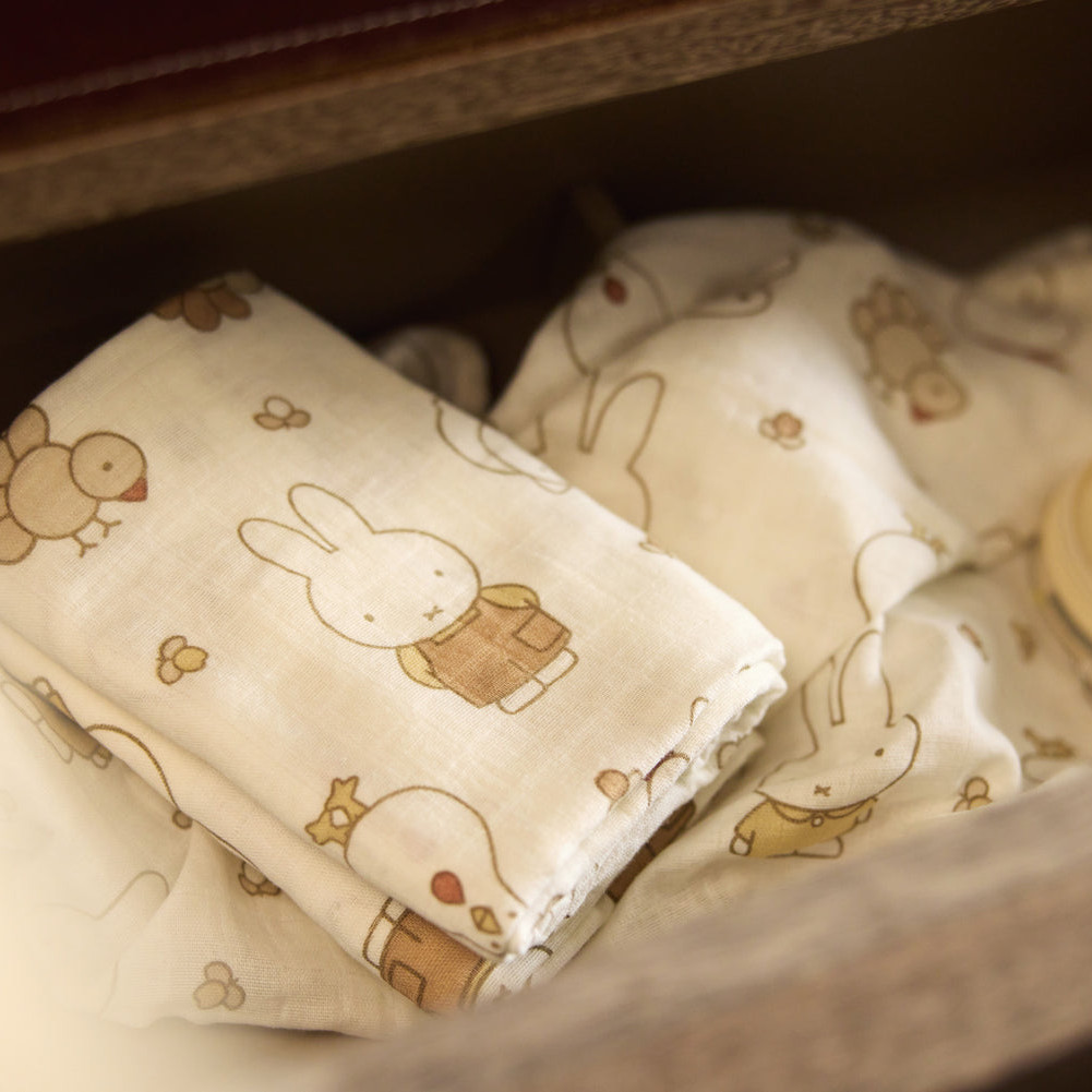 Spucktücher Miffy Family Farm 3er Set 4