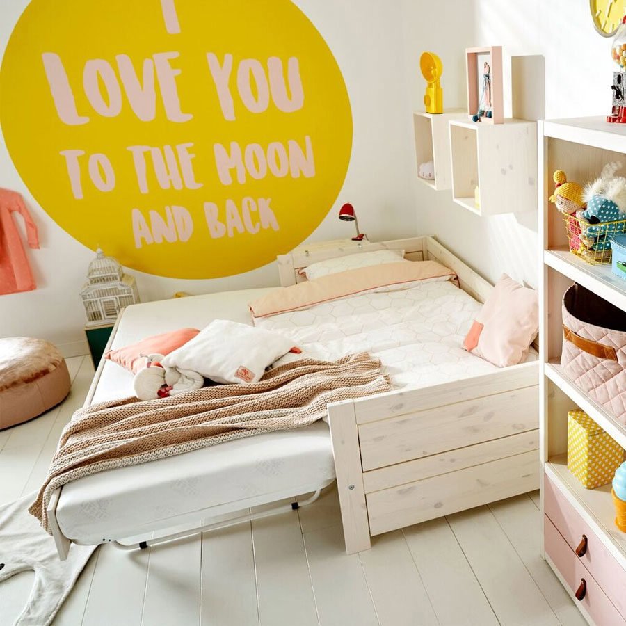 Gästebett inkl. Front Weiss lasiert #2