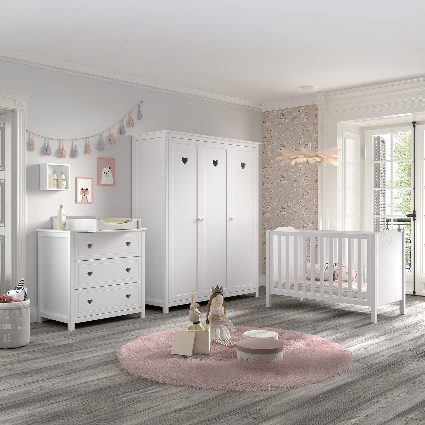 Babyzimmer Amori 4-teilig Set B #2