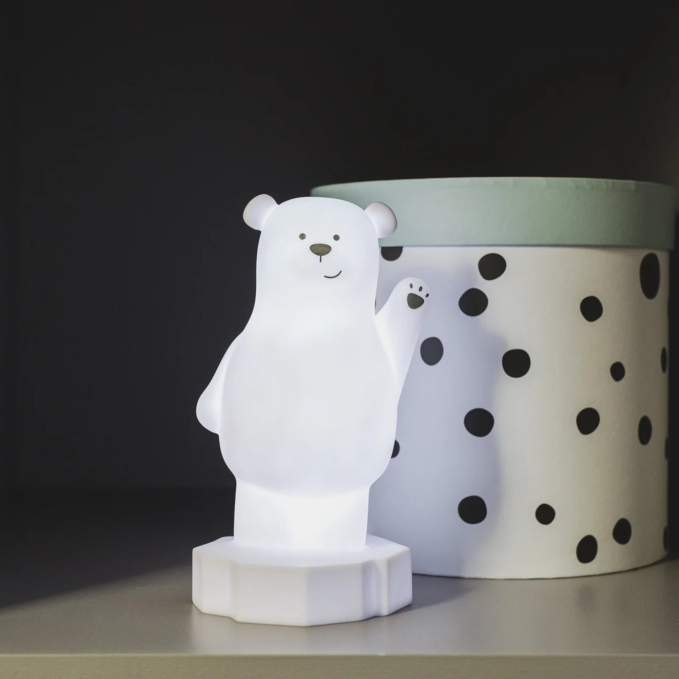 Nachtlampe Bär Lou LED Weiss Gross #2