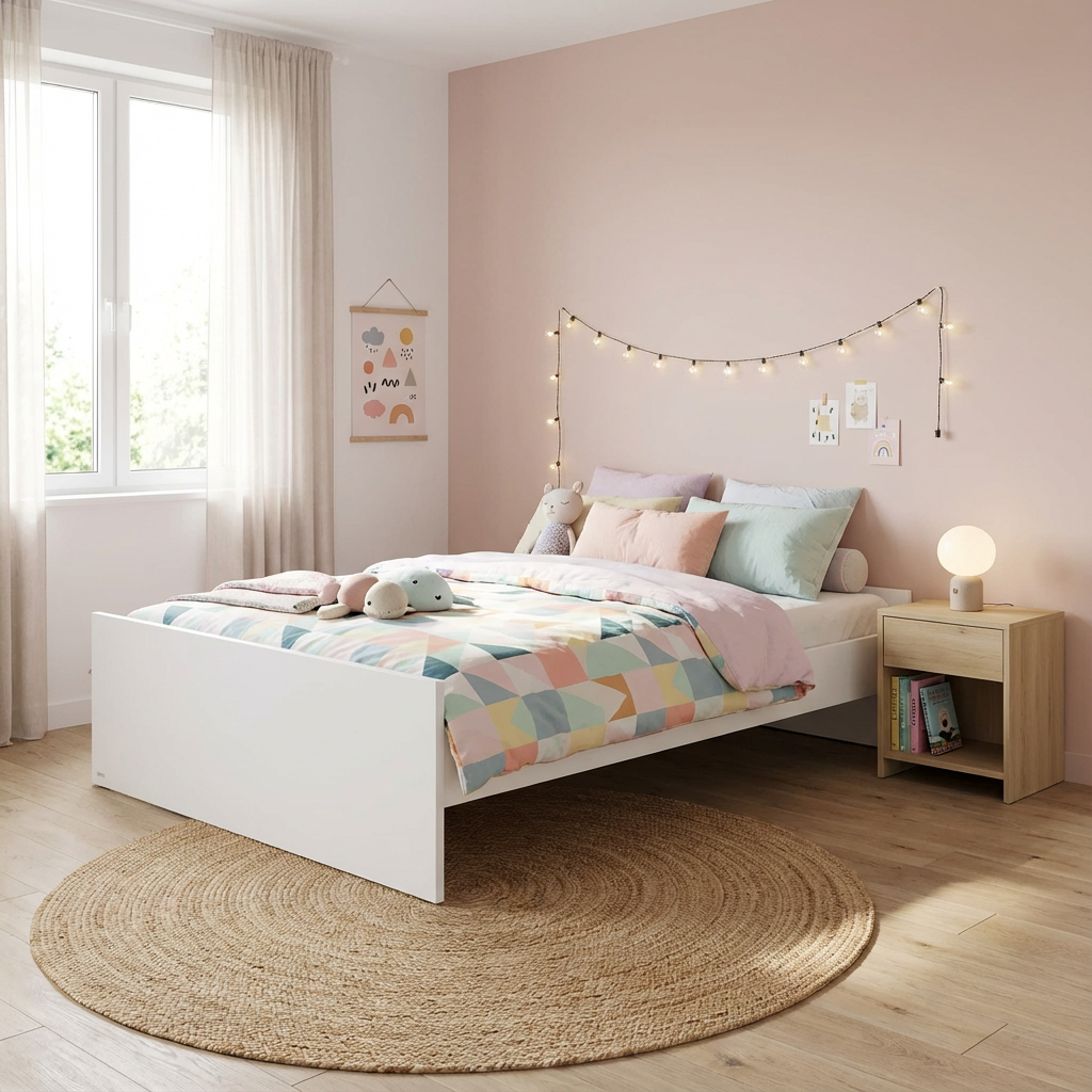 Bett Little Flo Komfort Set Weiss, 140 x 200 cm 5