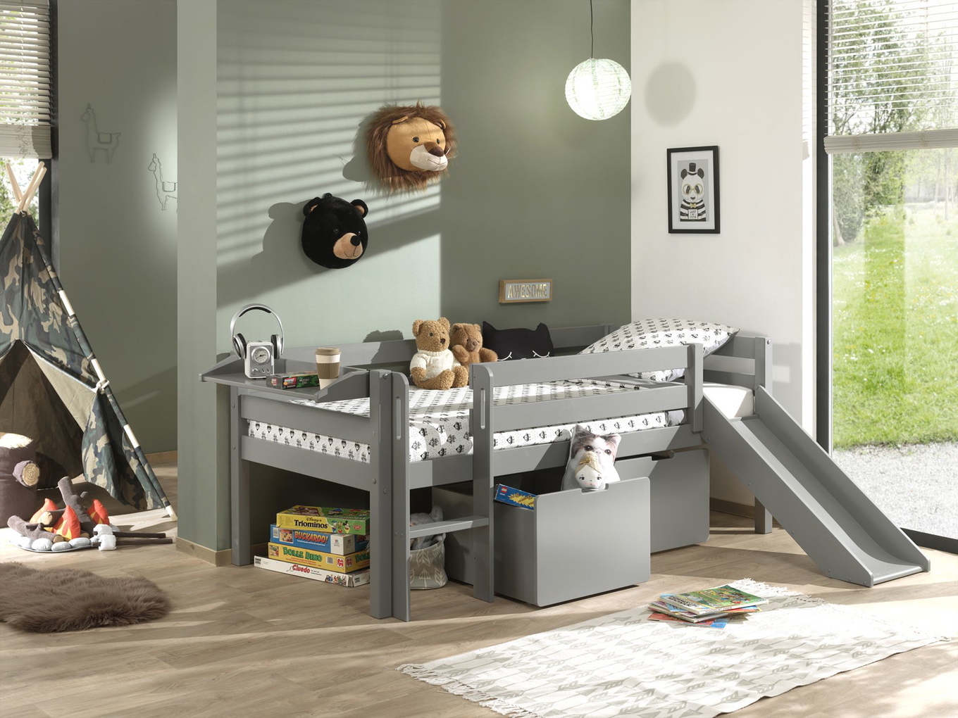 Schubladen 2er-Set Pino Grau 3