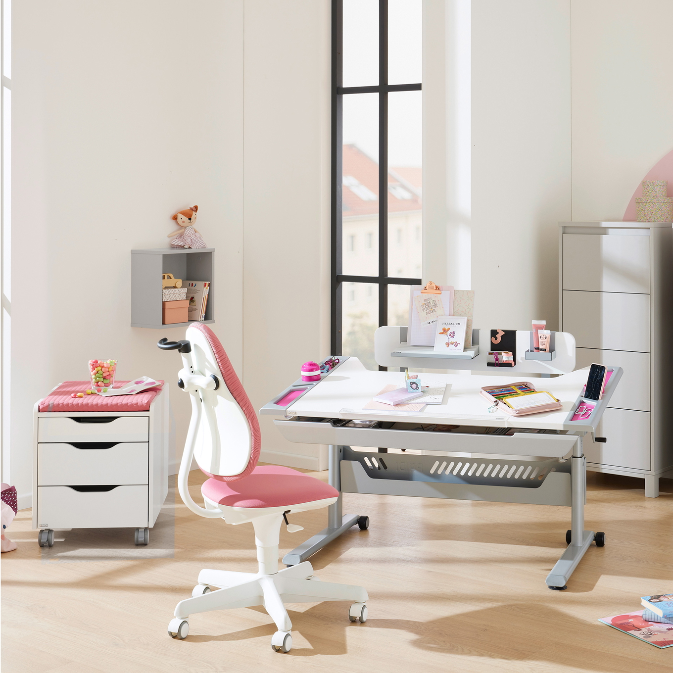 Bürostuhl Jooki Himbeere 3