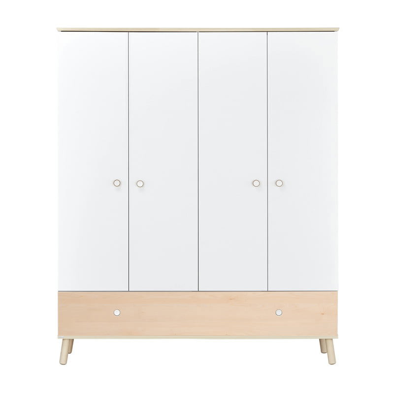 Kleiderschrank Ylvie 4-türig Holz