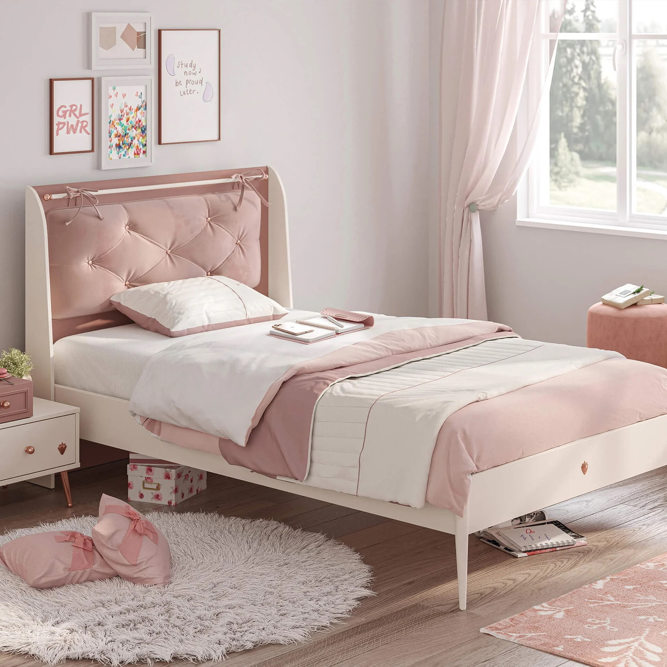 Bett Elegance  Standard, mit Kopfteil, 120 x 200 cm #2