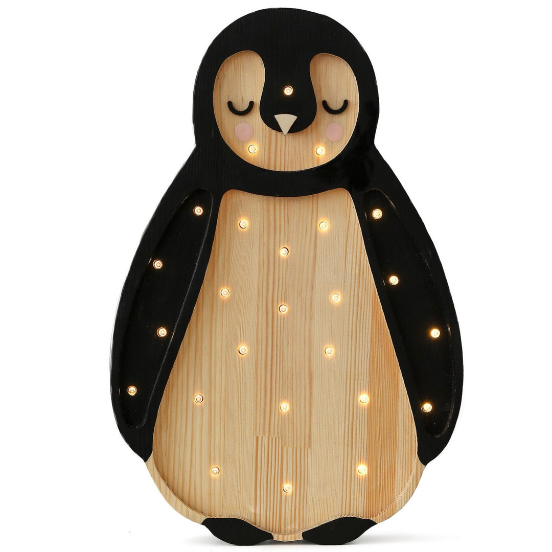 Nachtlampe Baby Pinguin Wood