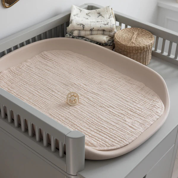 Wickelunterlage Musselin 2er Set  Altrosa #2