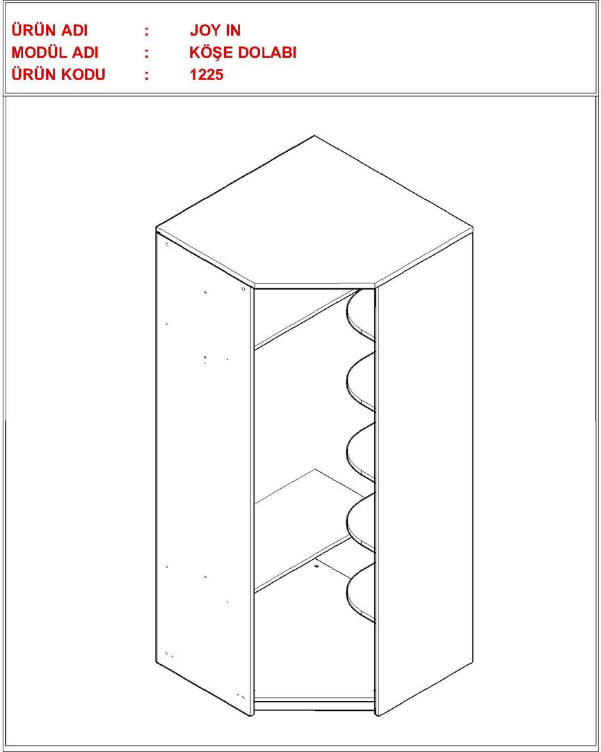 Eck-Kleiderschrank Joyin 8