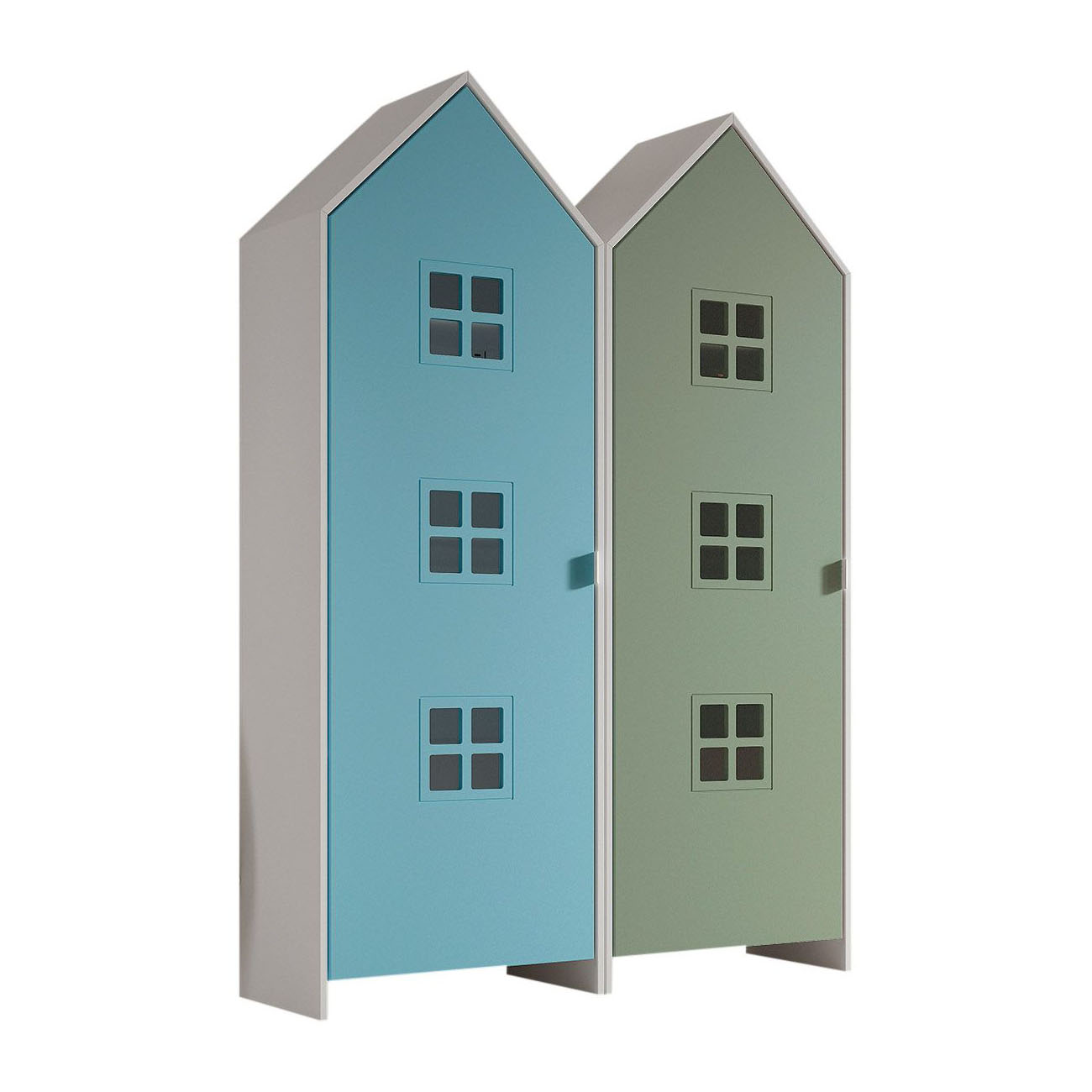 Schrank Casami Bruges 2-teilig Set Grün, Türkis