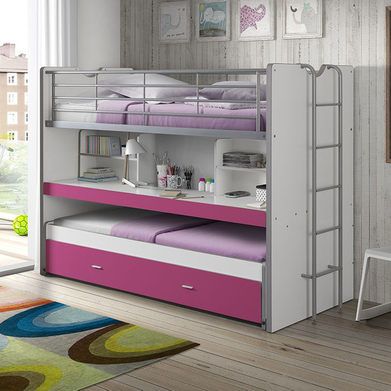 Kombibett Bonny Pink #2