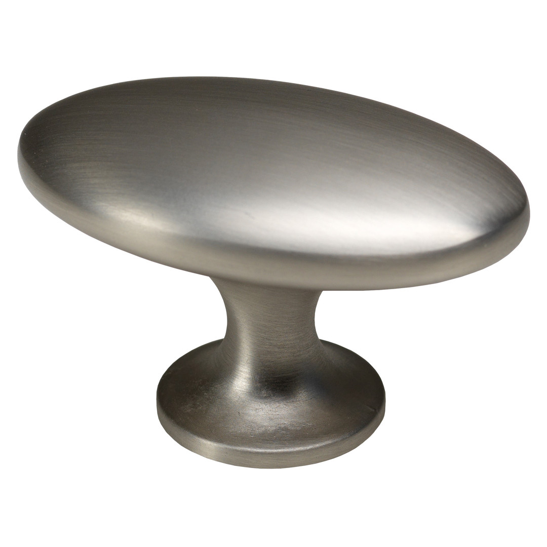 Ovaler Metallgriff Edelstahl Look