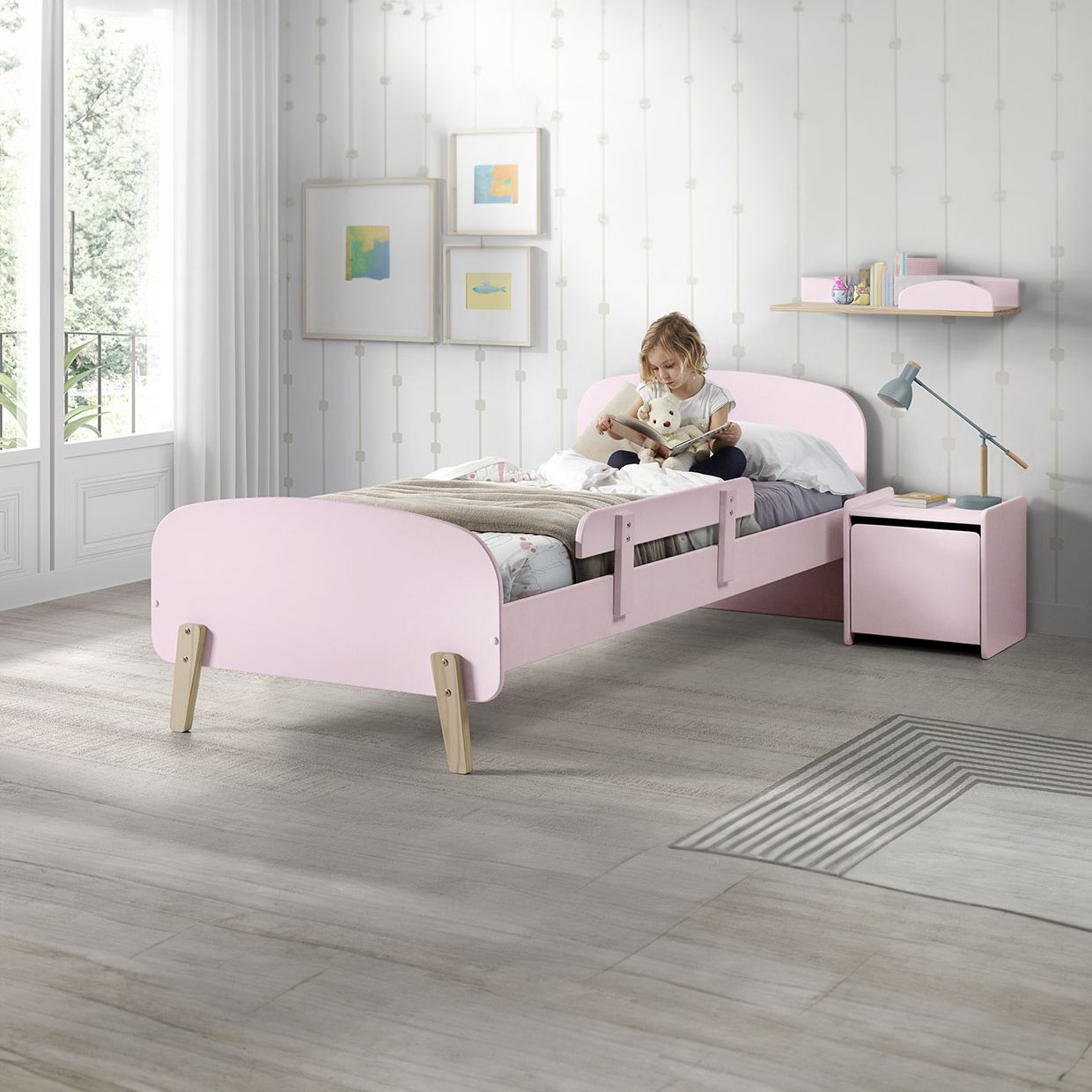 Kinderzimmer Kiddy 3-teilig Set C Rosa #2