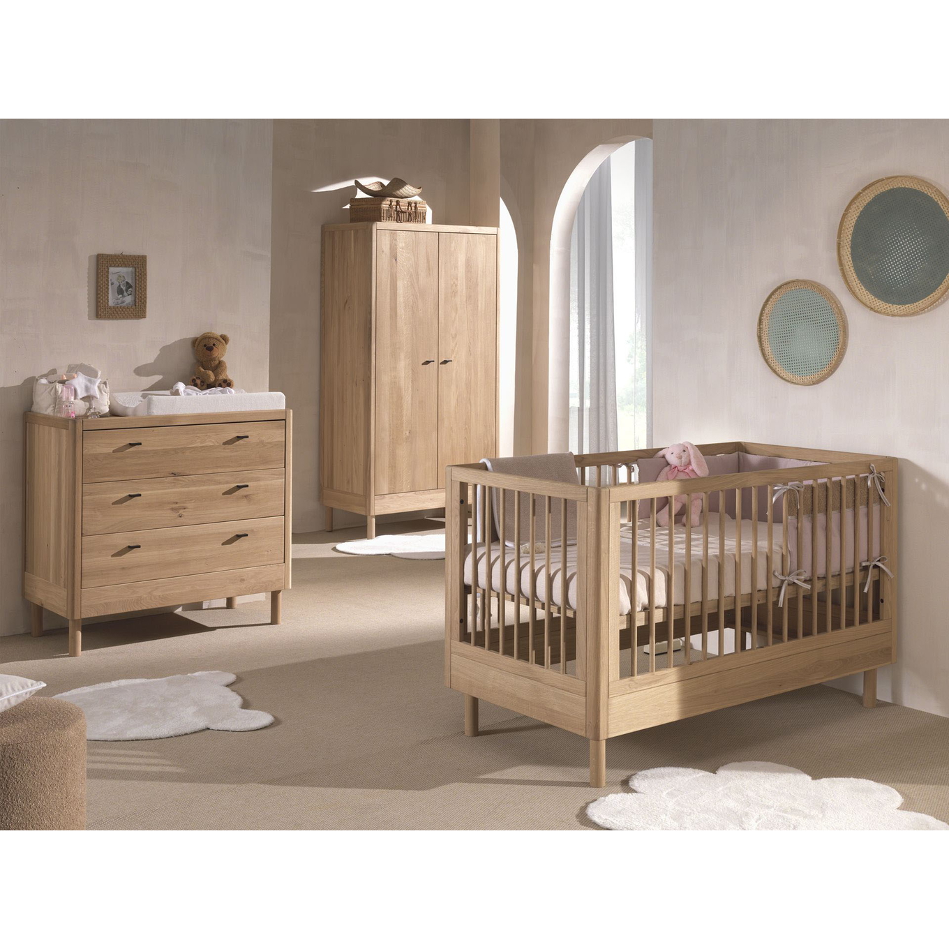 Babyzimmer Forrest Eiche 3-teilig Set #2