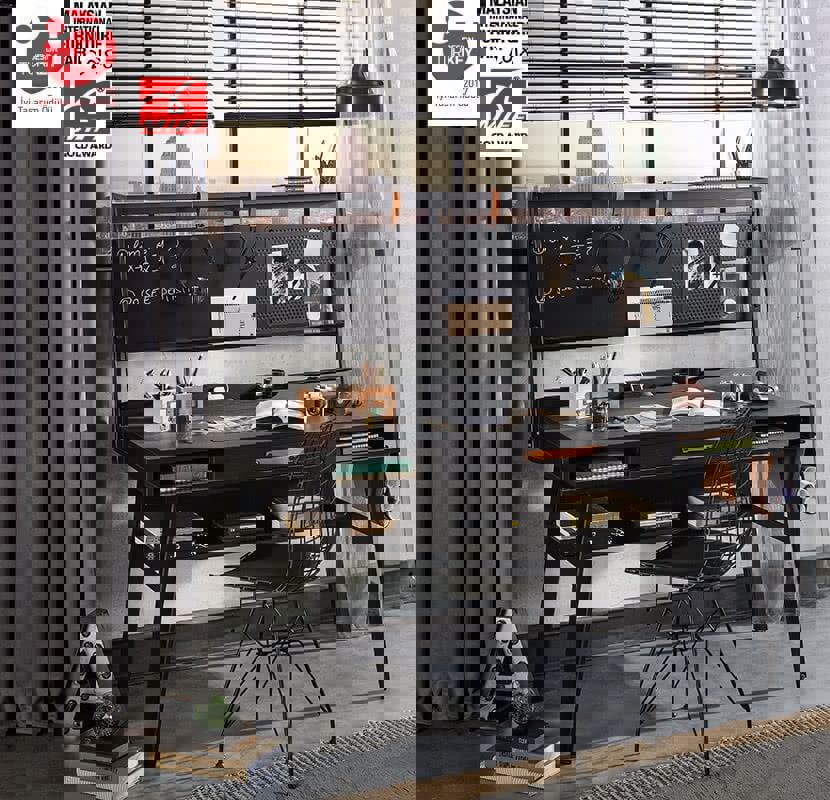 Schreibtischaufsatz Dark Metal 4