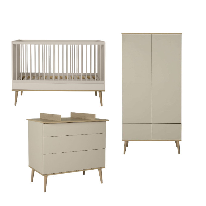 Babyzimmer Flow Set 3-teilig (2-türig) Clay
