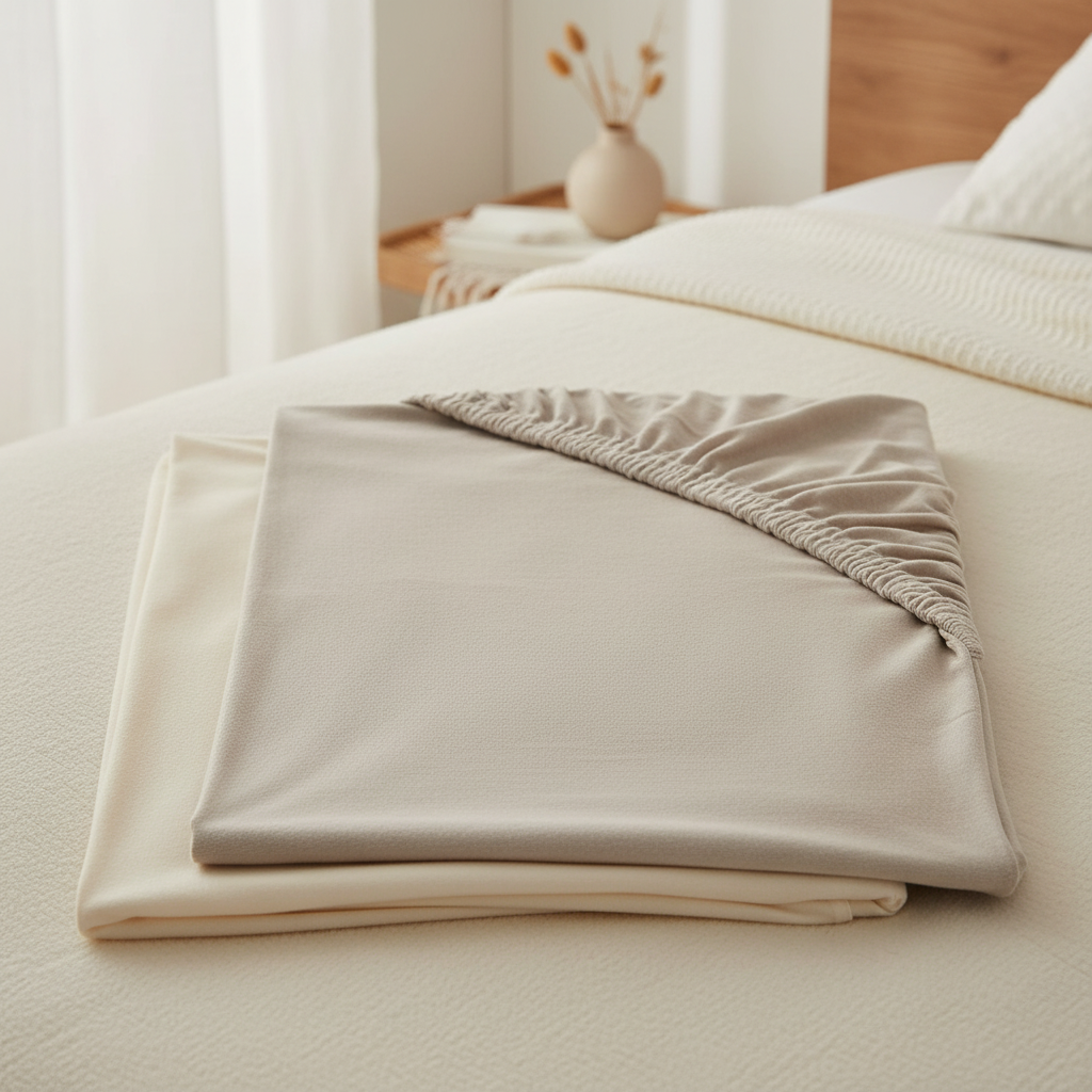 Fixleintuch Jersey 70x140cm 2er Pack Sand, Oatmeal #2