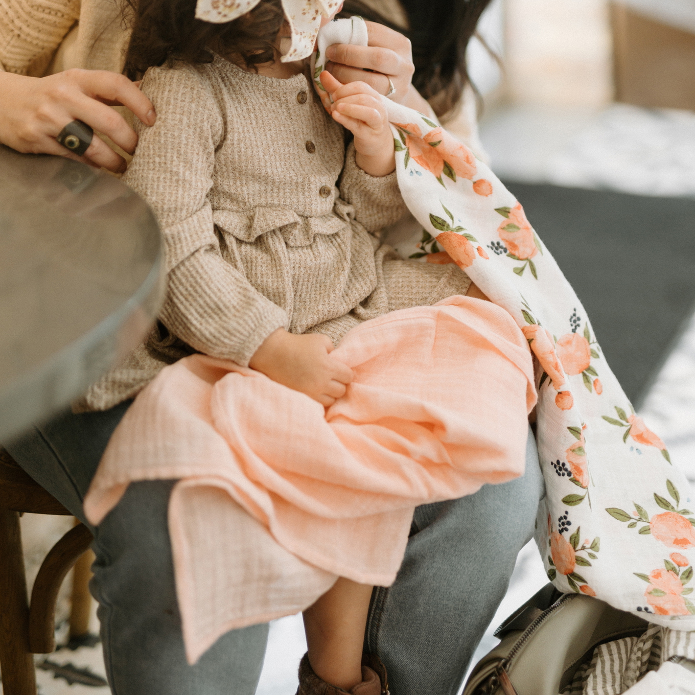 Spucktücher Watercolor Roses 4er-Set #2