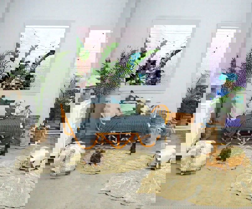 Teppich Monstera Olive, Mini #2