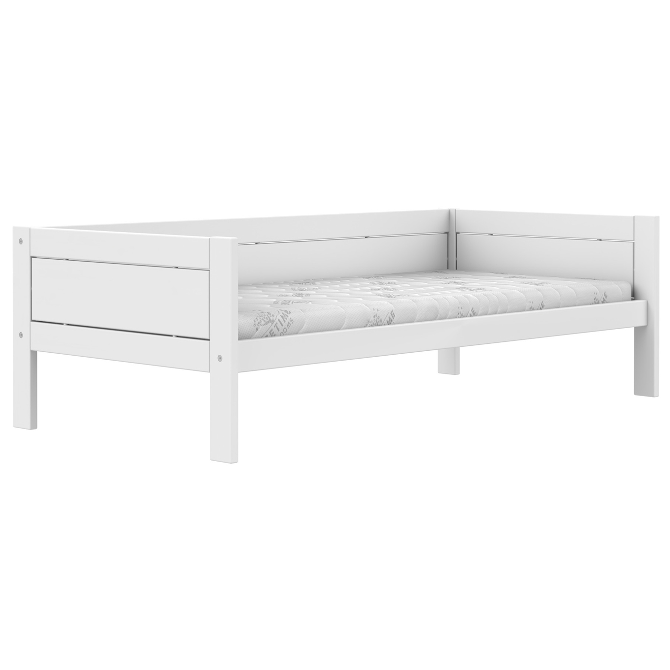 Basisbett Lifetime Deluxe Lattenrost, Weiss