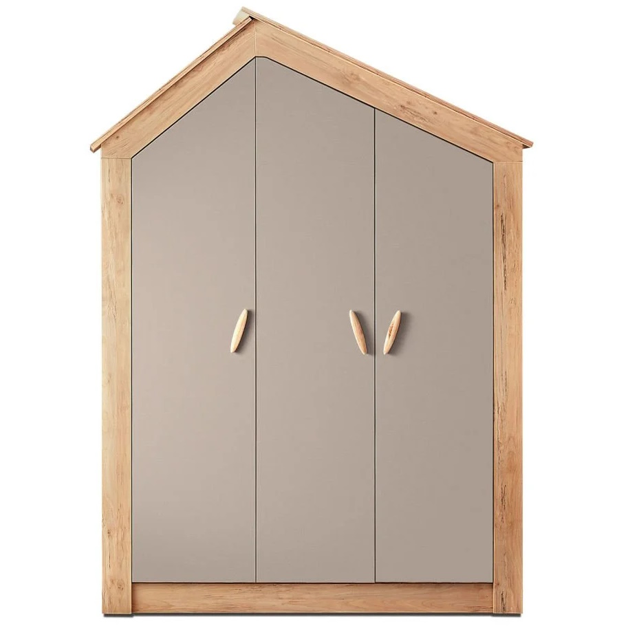 Kleiderschrank My House Natur, 3-türig