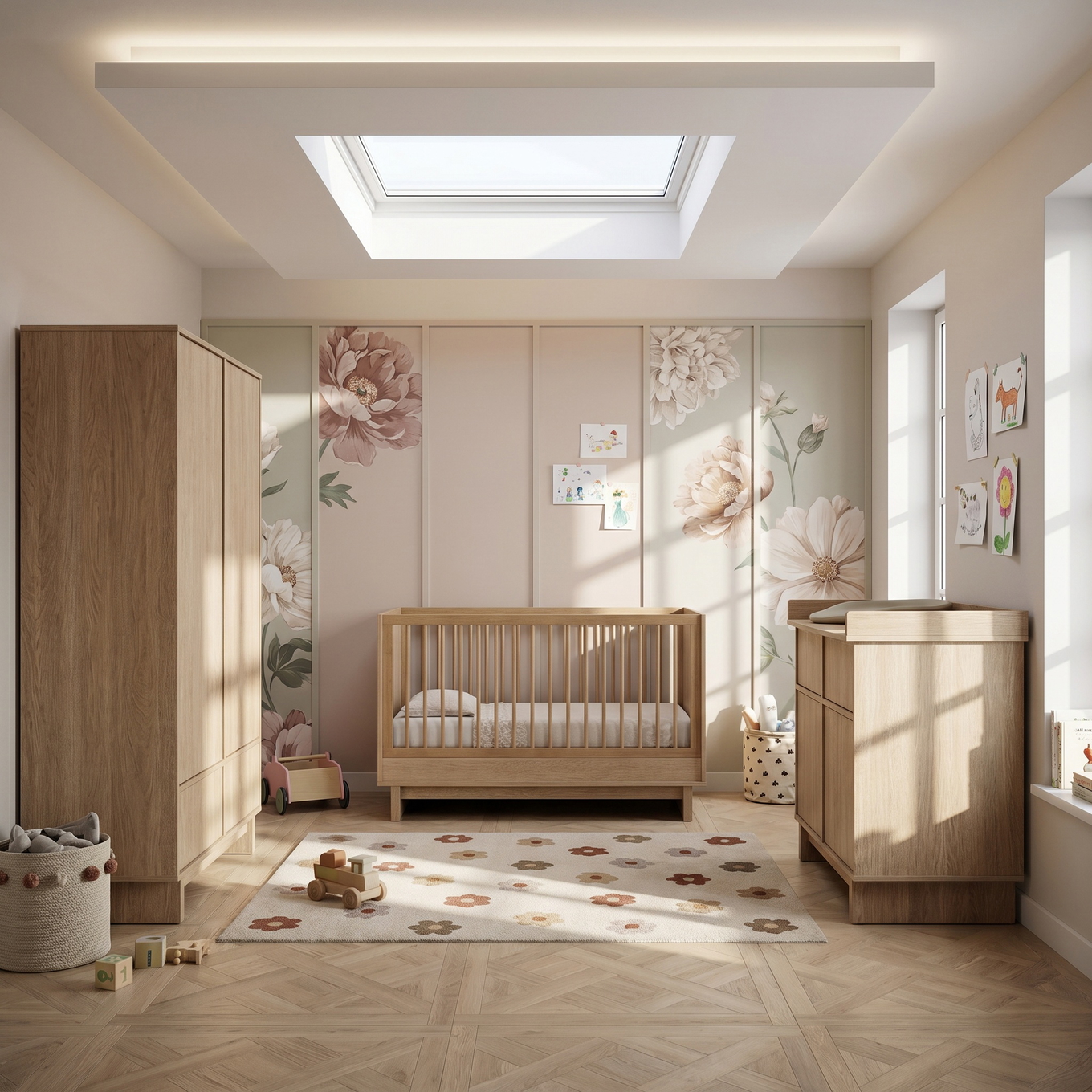 Babyzimmer Kyo Set 3-teilig  Honey Ash #2