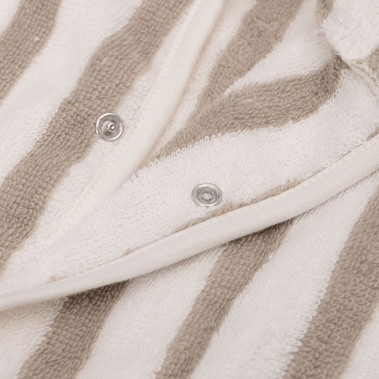 Bademantel Stripe Frottee Olive, 3-4 Jahre 6